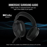 CORSAIR HS65 SURROUND WIRED CARBON GAMING HEADSET