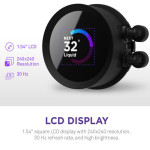 NZXT KRAKEN 240 RGB BLACK LIQUID COOLER WITH LCD DISPLAY