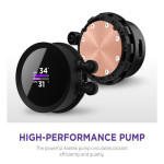 NZXT KRAKEN 240 RGB BLACK LIQUID COOLER WITH LCD DISPLAY